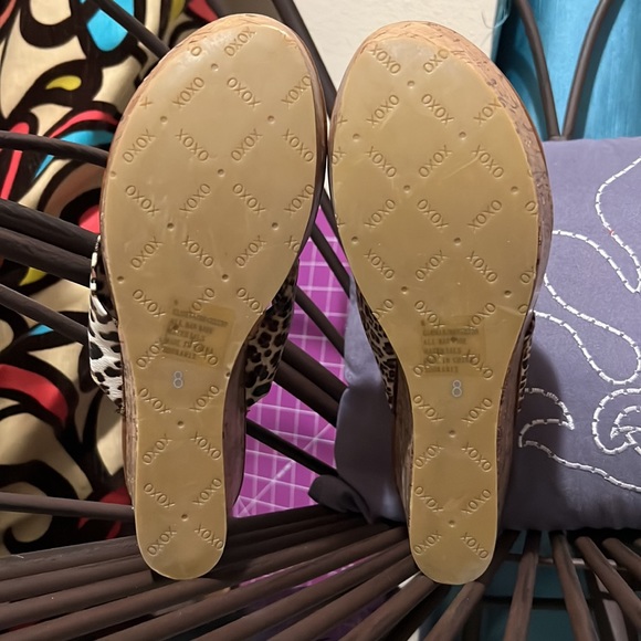 XOXO Leopard Print Sandals Sz 8 - Picture 9 of 9